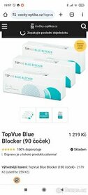 Kontaktní čočky Top Vue Blue Blocker -2.50 - 1