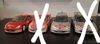Modely auticek 1:18