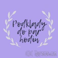 Poradenství, zpracování podkladů pro závěrečné práce