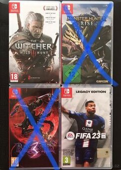 Zaklínač 3, FIFA 23 Nintendo Switch hry