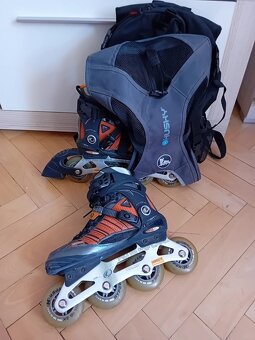Kolečkové brusle / in-line vel. 38 a chrániči