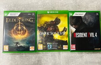 Elden ring, dark souls 3, resident evil 4 remake
