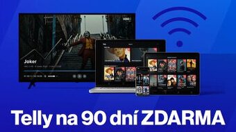 Kupon na TV Telly na 3 měsíce (90 dní)