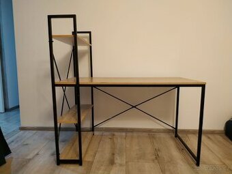 Psací stůl, regál 120cm