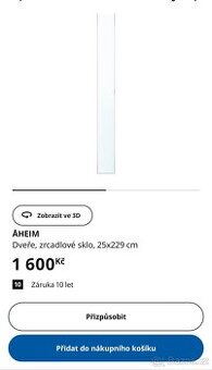 Ikea Vikedal 25x229 NOVÉ už nejdou koupit AHEIM 1600Kč