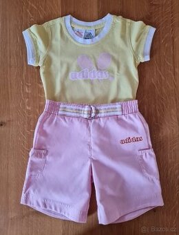 Dívčí Adidas souprava tričko+kraťasy vel.92