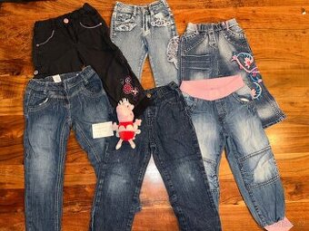 6x kalhoty C&A, Ladybird aj. Vel 104, hezky sta