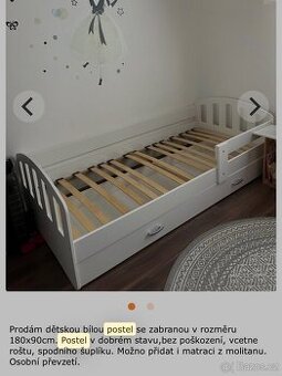 Prodám dětskou postel.