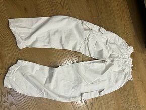Bílé kalhoty s kapsami - 1