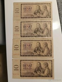 Bankovka 10 Kčs, rok 1960 - 1
