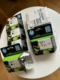 NOVÉ, nerozbalené Cartridge HP C2P07AE 62XL, HP C2P05AE 62XL