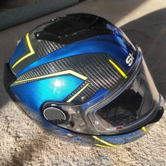 Moto přilba SHARK SPARTAN GT CARBON BLUE KROMIUM