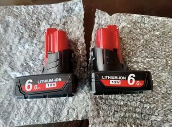 NOVÉ BATERIE Milwaukee M12 6.0Ah 12V