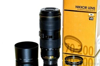 Nikon AF-S 70-200mm F/4 ED VR + UV filtr TOP STAV