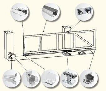 Prodám spodní dorazy M – pro samonosné brány (5 ks, výhodně)