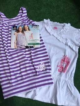 Dívčí tuniky/trička, vel.134, zn.Tchibo, NOVÉ