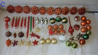 Vánoční ozdoby na stromeček atd různé barvy dle fotek