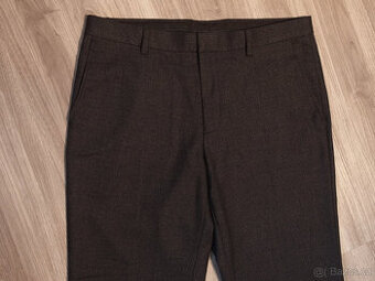 Burton Menswear tmavě šedé pánské kalhoty vel.50