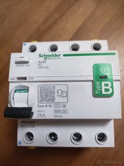 Prodám proudový chránič Schneider Electric A9Z61425, 25A
