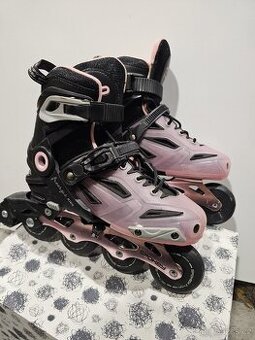 Kolečkové dívčí brusle stavitelná vel.35-38