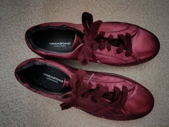 Kožené vínové botky Vagabond vel. 36/37