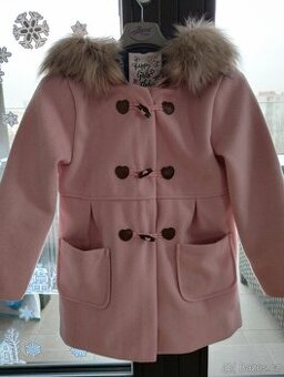 Dívčí kabát s kapucí č.128