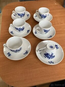 Moka souprava Modrá kytice