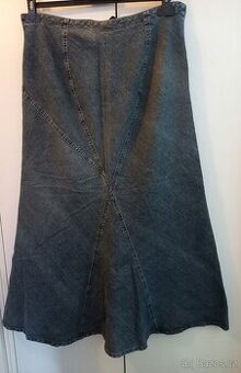 Dlouhá džínová sukně