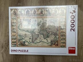 Puzzle Historická mapa světa 2000 dílků