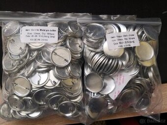 Materiál na výrobu buttonků 32 mm, 100 ks