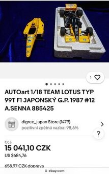 F1 1:18 Autoart, Senna