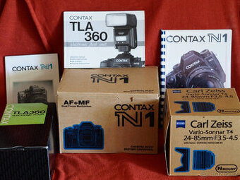 Prodám kinofilmovou zrcadlovku Contax N1 s příslušenstvím