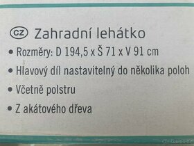 Zahradní lehátko