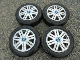 PRODÁM ALU KOLA 5x108 R16 ET52,5-PNEU 205/55 R16 91H M+S