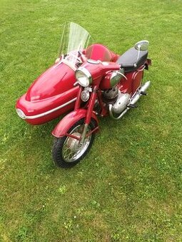 Jawa 350 se sajdou Velorex 560 - 1