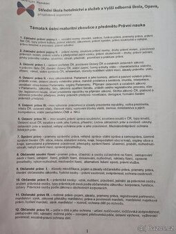 Maturitní otázky- právo