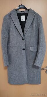 Dámský antracitový kabát, vel. L