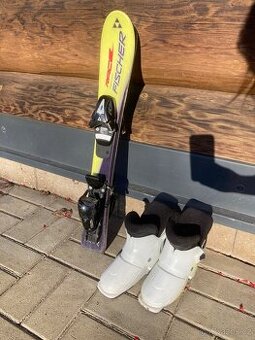 Dětské lyže Fischer a lyžáky