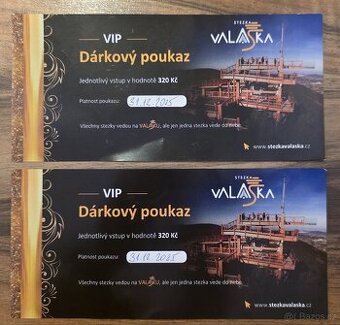 2x Vstupenka Stezka Valaška