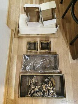 Odvětrávací mřížky ke krbu nové 4 ks