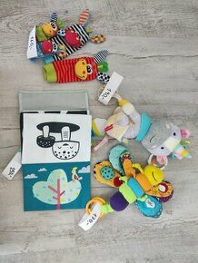 Hračky značky Lamaze, Bandana Buddies, Taf Toys a další