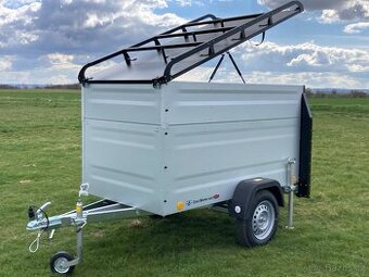 Přívěsný Vozík Zvýšený CAMPING s Nosičem na Stan Böckmann