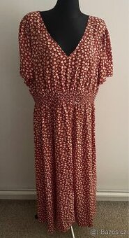 Dámské letní šaty- červeno-bílé vel.XXL/52-54