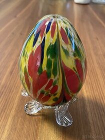 Skleněné dekorativní retro vejce