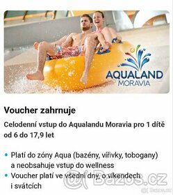 Aqualand Moravia celodenní vstupné do konce dubna
