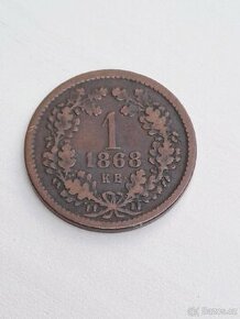 1 krejcar 1868 KB