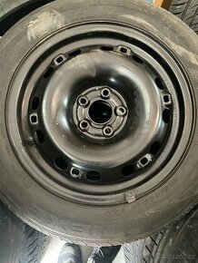 Plechové disky 15” 5x100 a letní pneu 185/60/R15