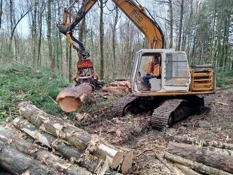 Pásový bagr Liebherr - harvestor Woody 50