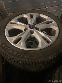 Alu kola 17” 5x108 Ford a letní pneu 225/50/R17 Michelin