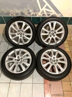 Alu kola Škoda R17 5X112 LETNÍ PNEU 225/45 R17 ZENITH